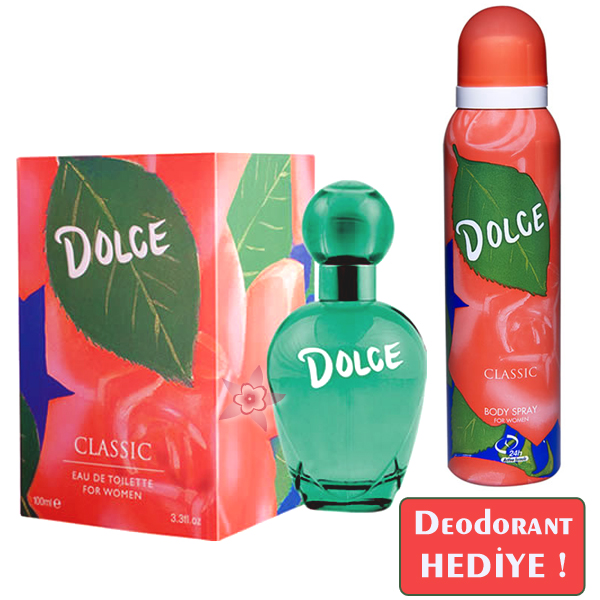 Pastel Dolce Klasik Bayan Edt 100 ml Bayan Parfümü Deodorant Hediyeli