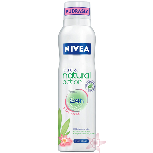 Nivea Pure & Natural ACTION Lotus Sprey