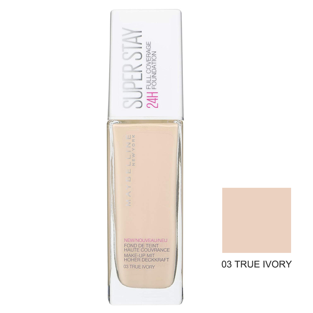 Maybelline Super Stay 24 Hour Fondöten 03 True Ivory