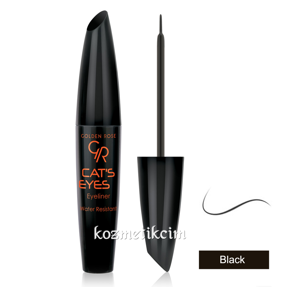 Golden Rose Cat’s Eyes Eyeliner Black