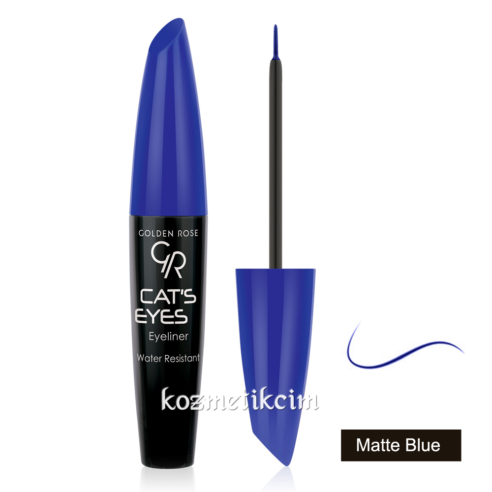 Golden Rose Cat’s Eyes Eyeliner Matte Blue