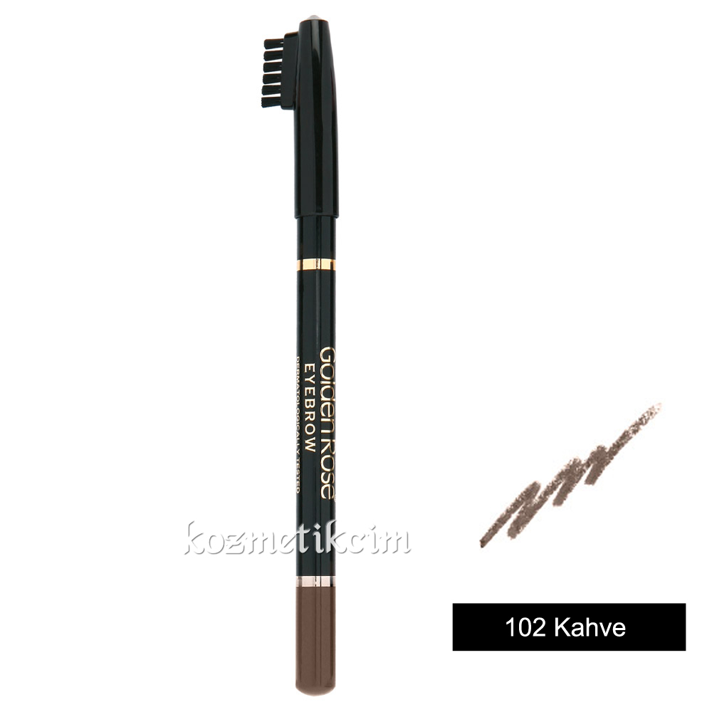 Golden Rose Eyebrow Pencil  Kaş Kalemi 102 Kahve