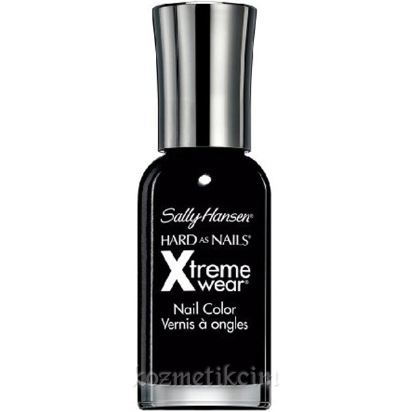 Sally Hansen Hard as Nails Xtreme Wear Güçlendirici Etkili Oje  370 Black Out