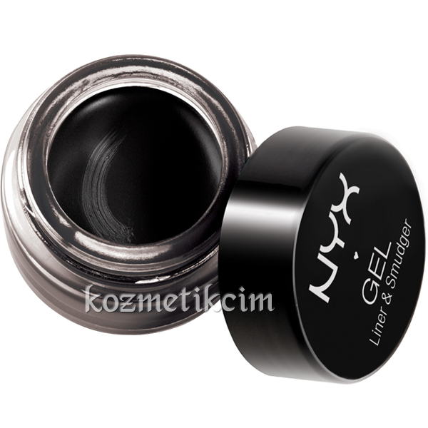 NYX Gel Eyeliner and Smudger Jel Eyeliner Betty Siyah