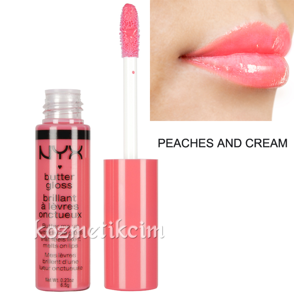 NYX Butter Gloss Dudak Parlatıcı Peaches And Cream