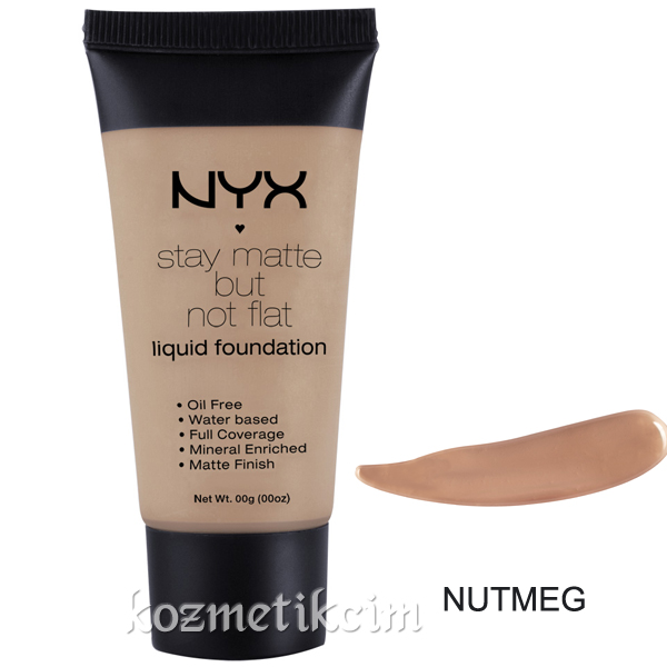 NYX Stay Matte But Not Flat Fondöten Nutmeg