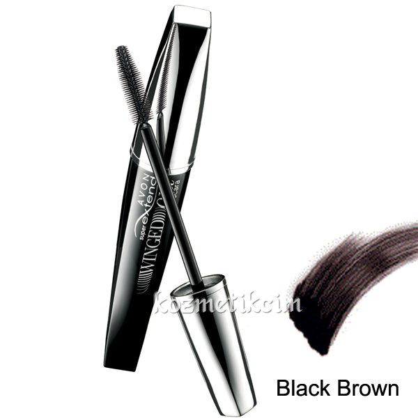 AVON Super Extend Winged Out  Maskara Black Brown