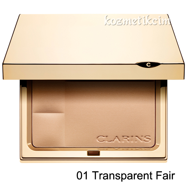 Clarins Ever Matte Mineral Powder Compact Pudra 01 Transparent Fair