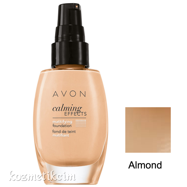 AVON Calming Effects Mat Görünüm Veren Fondöten Almond