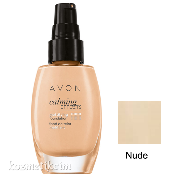 AVON Calming Effects Mat Görünüm Veren Fondöten Nude