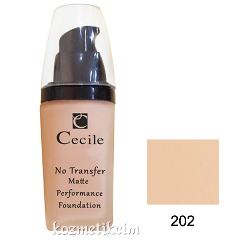 Cecile No Transfer Matte Performance Foundation 202