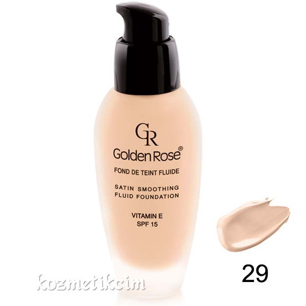 Golden Rose Satin Smoothing Fluid Foundation SPF15 29