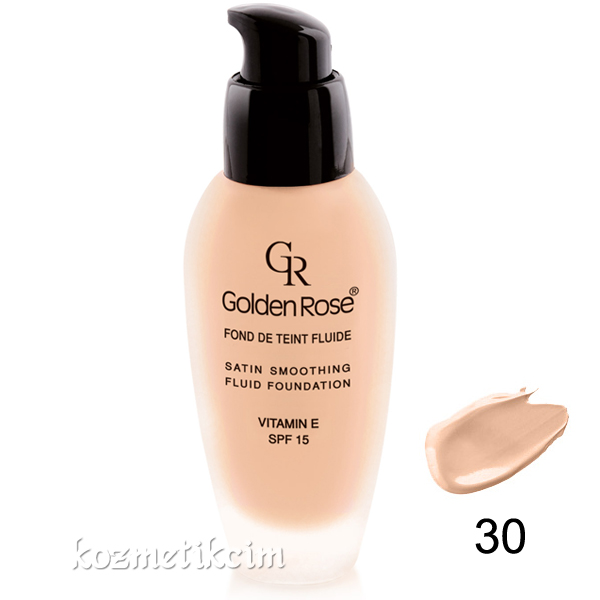 Golden Rose Satin Smoothing Fluid Foundation SPF15 30