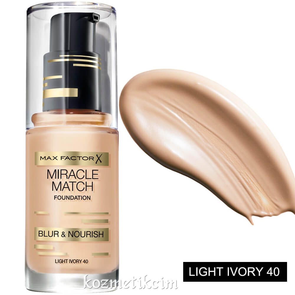 Max Factor Miracle Match Fondöten 40 Light Ivory