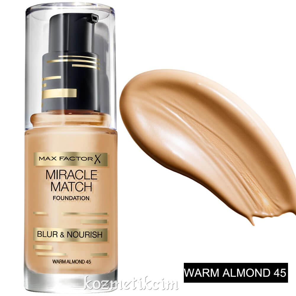 Max Factor Miracle Match Fondöten 45 Warm Almond