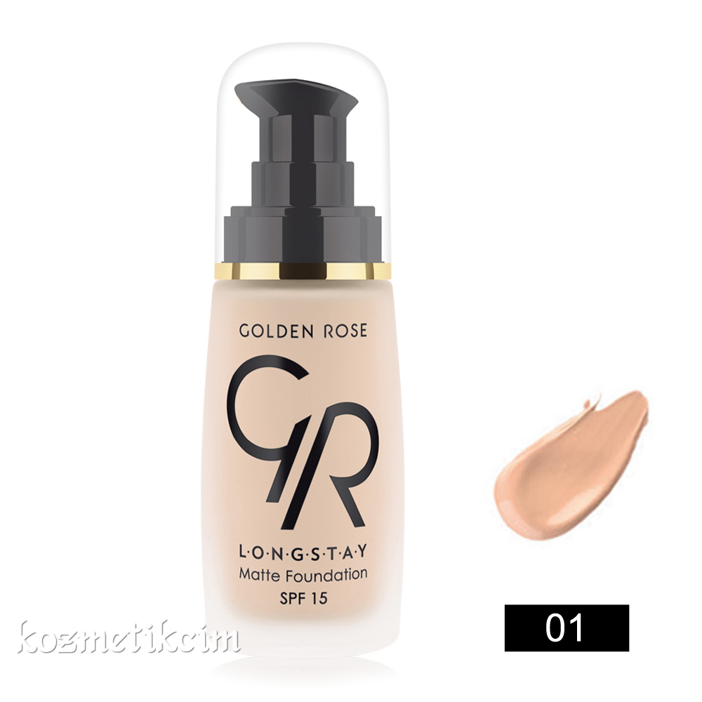 Golden Rose Longstay Matte Foundation-Mat Fondöten 01