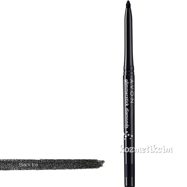 AVON Glimmerstick Diamonds Açılıp Kapanabilen Göz Kalemi Pırıltılı Black Ice