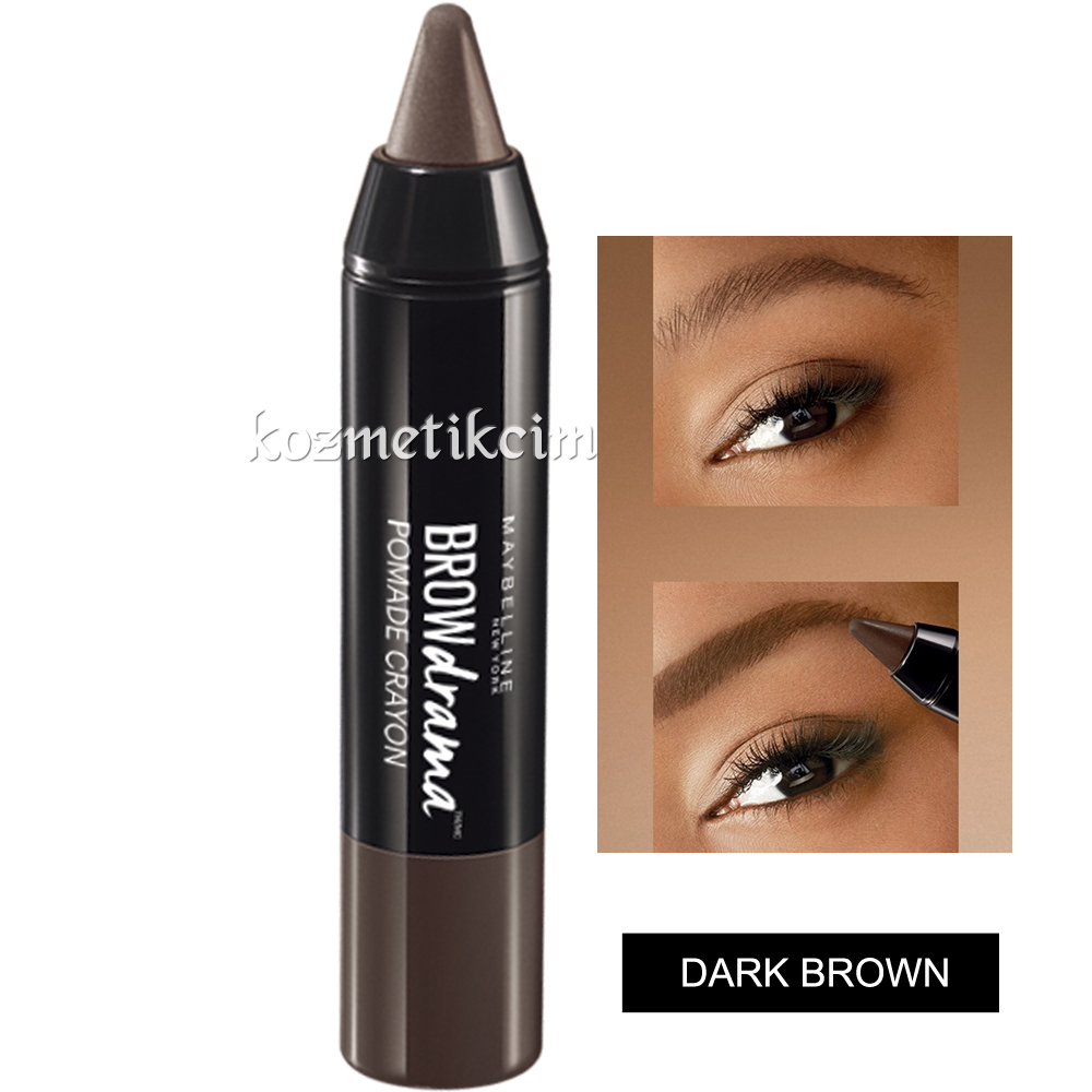 Maybelline Brow Drama Pomade Crayon Pomad Kaş Kalemi Dark Brown