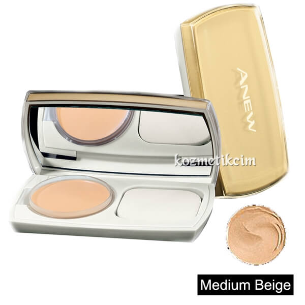 AVON Anew Beauty Kompakt Fondöten SPF15 Medium Beige