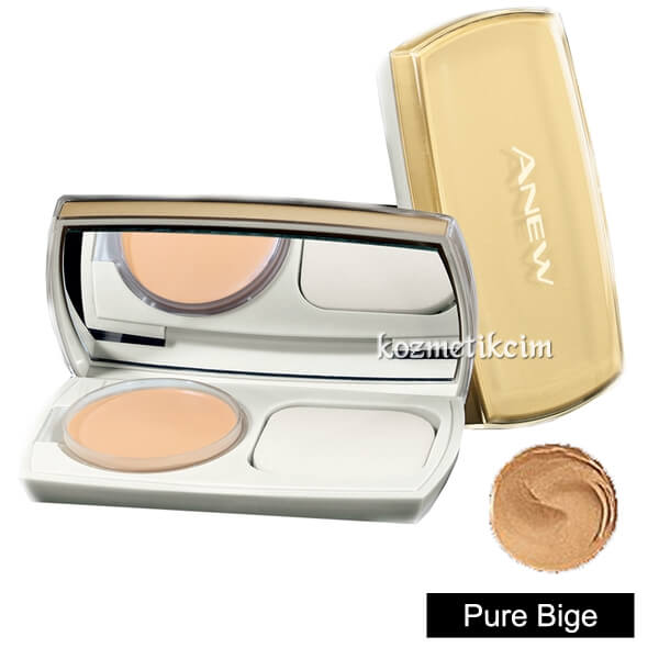 AVON Anew Beauty Kompakt Fondöten SPF15 Pure Beige