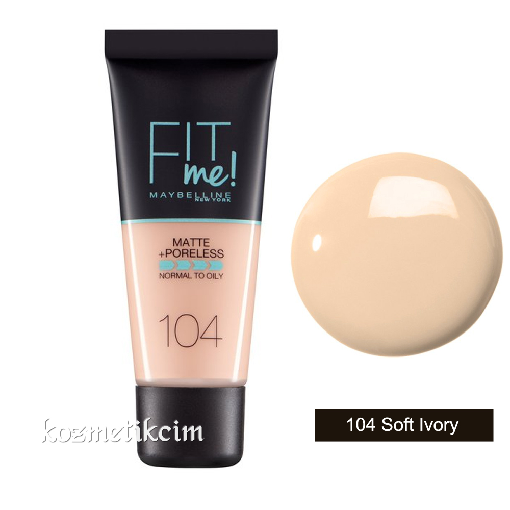 Maybelline Fit Me Matte Plus Poreless Foundation 104 Soft Ivory