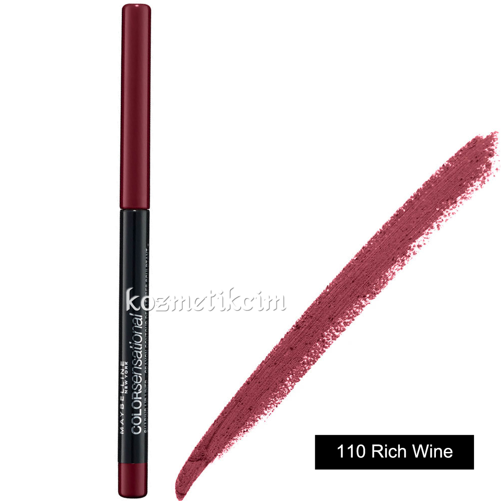 Maybelline Color Sensational Shaping Lipliner Asansörlü Dudak Kalemi 110 Rich Wine