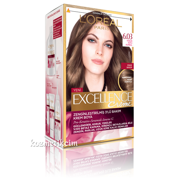 L'Oréal Excellence Creme Saç Boyası 6.03 Yoğun Koyu Kumral