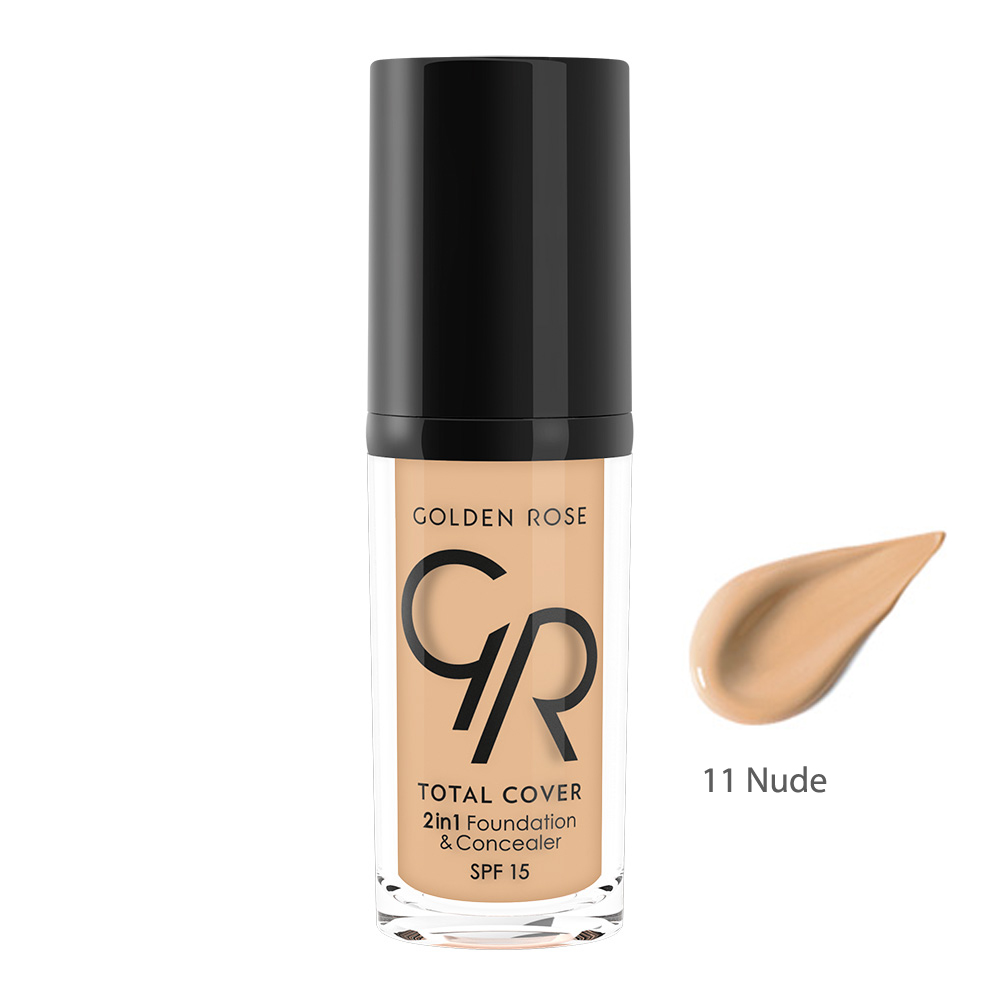 Golden Rose TOTAL COVER 2in1 Foundation & Concealer 11 Nude