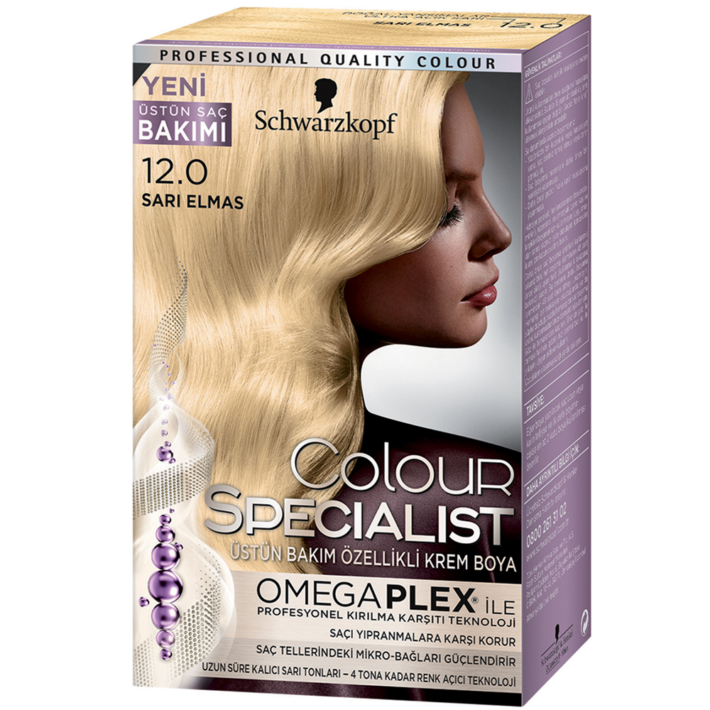 Schwarzkopf Colour Specialist Saç Boyası 12.0 Sarı Elmas