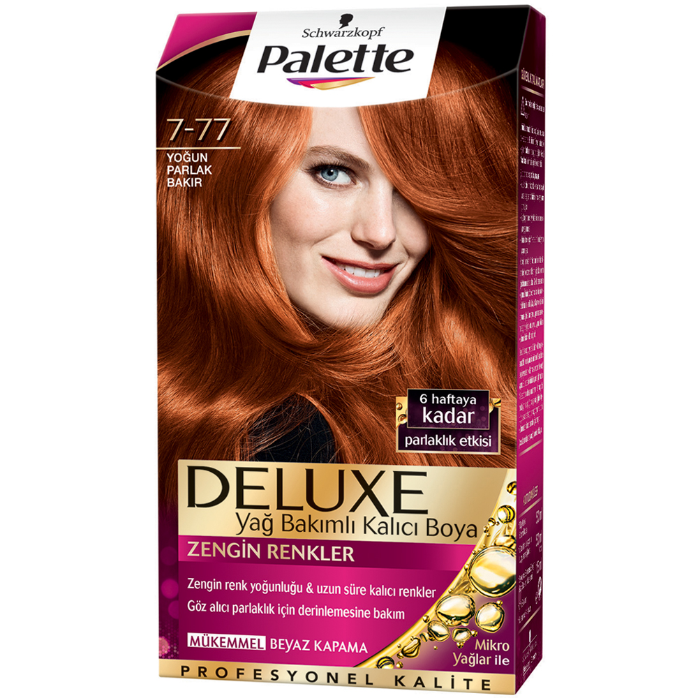 Palette Deluxe Saç Boyası 7-77 Yoğun Parlak Bakır