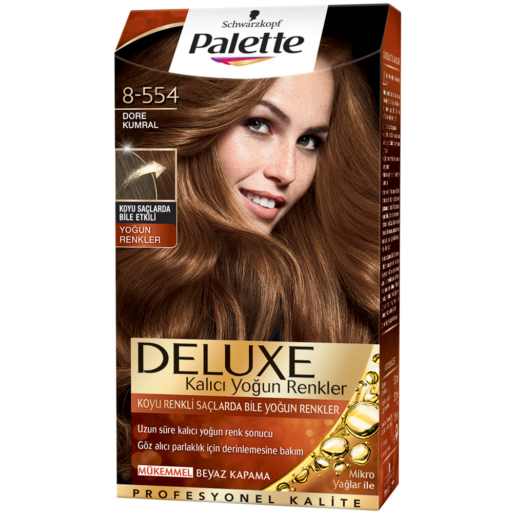 Palette Deluxe Saç Boyası 8-554 Dore Kumral