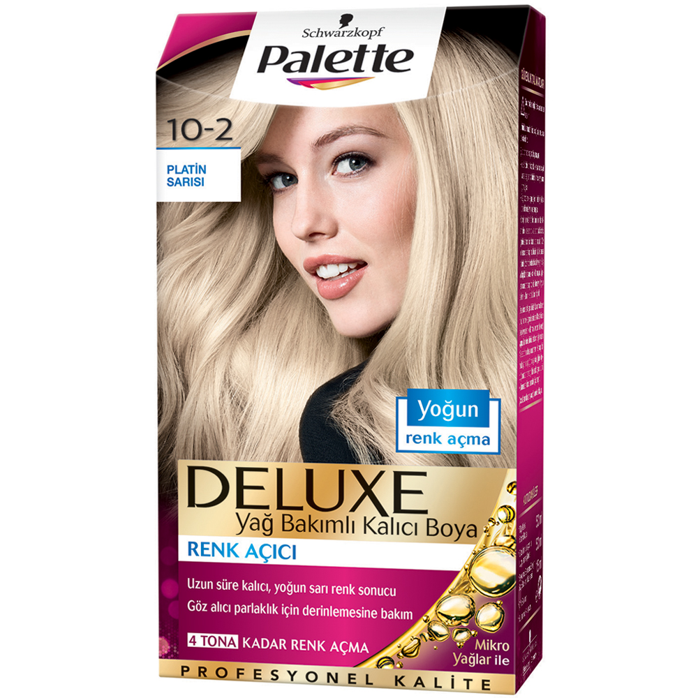 Palette Deluxe Saç Boyası 10-2 Platin Sarısı