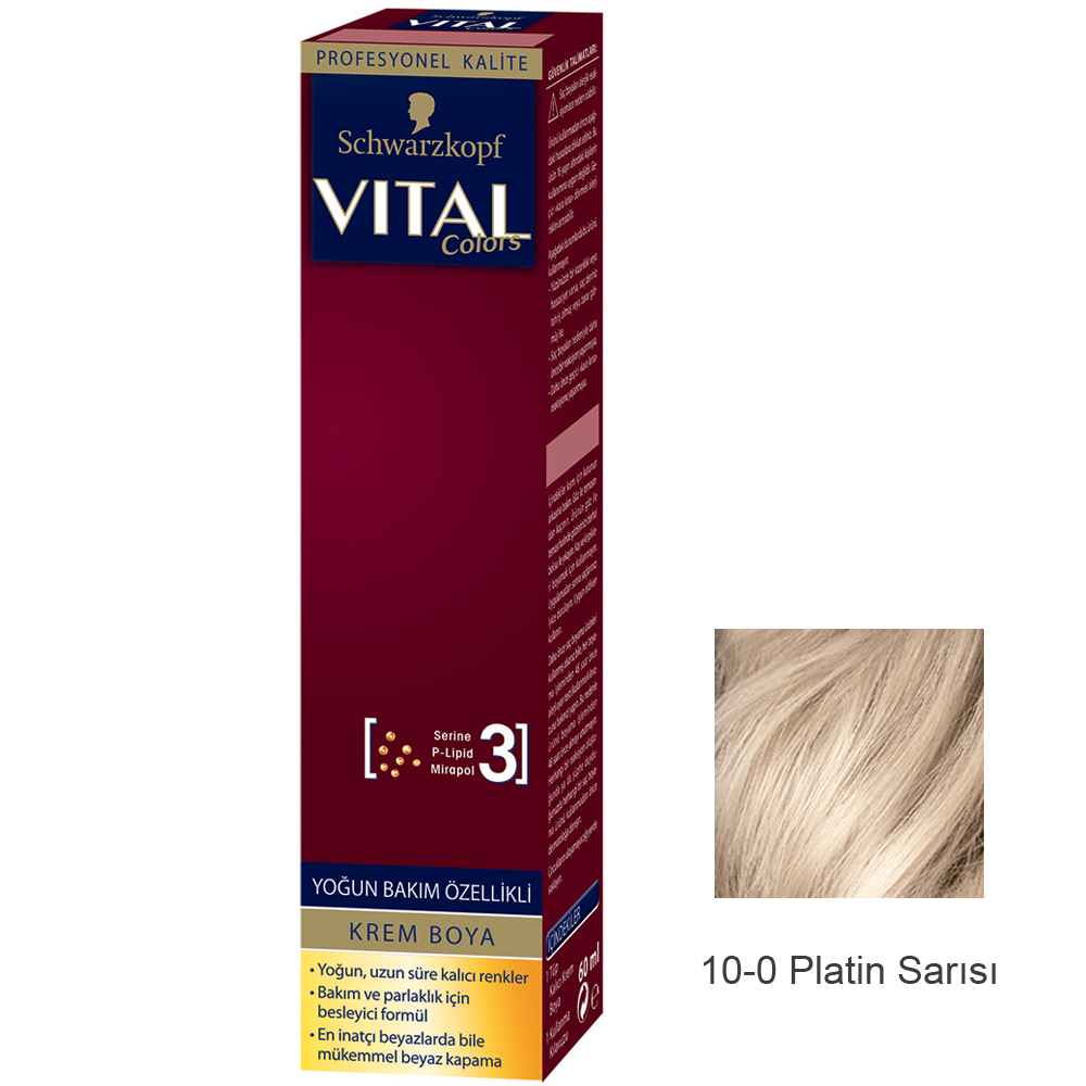 Schwarzkopf Vital Colors Krem Saç Boyası 10-0 Platin Sarısı