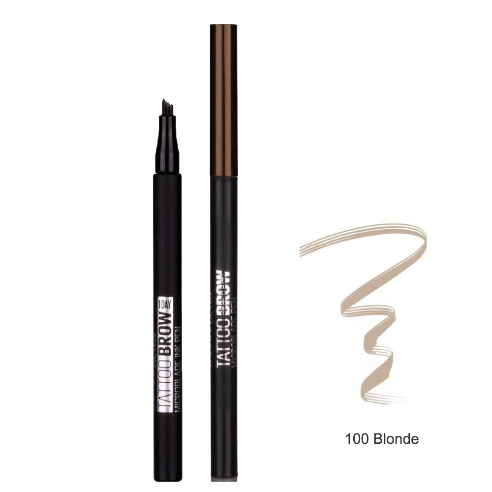 Maybelline Tattoo Brow Microblade Ink Pen Kaş Dolgunlaştırıcı 100 Blonde