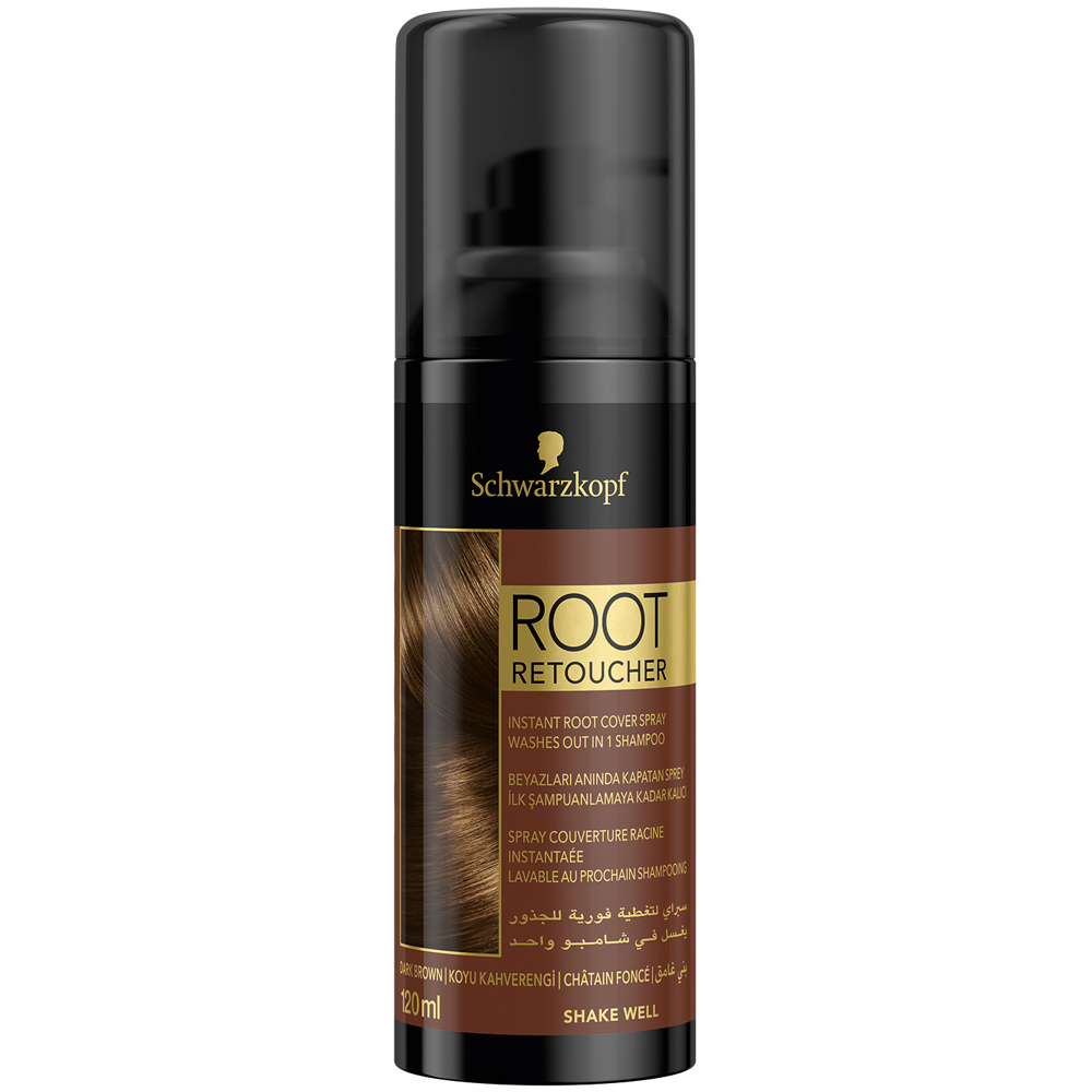 Schwarzkopf Root Retoucher Beyazları Anında Kapatan Sprey Boya Koyu Kahverengi