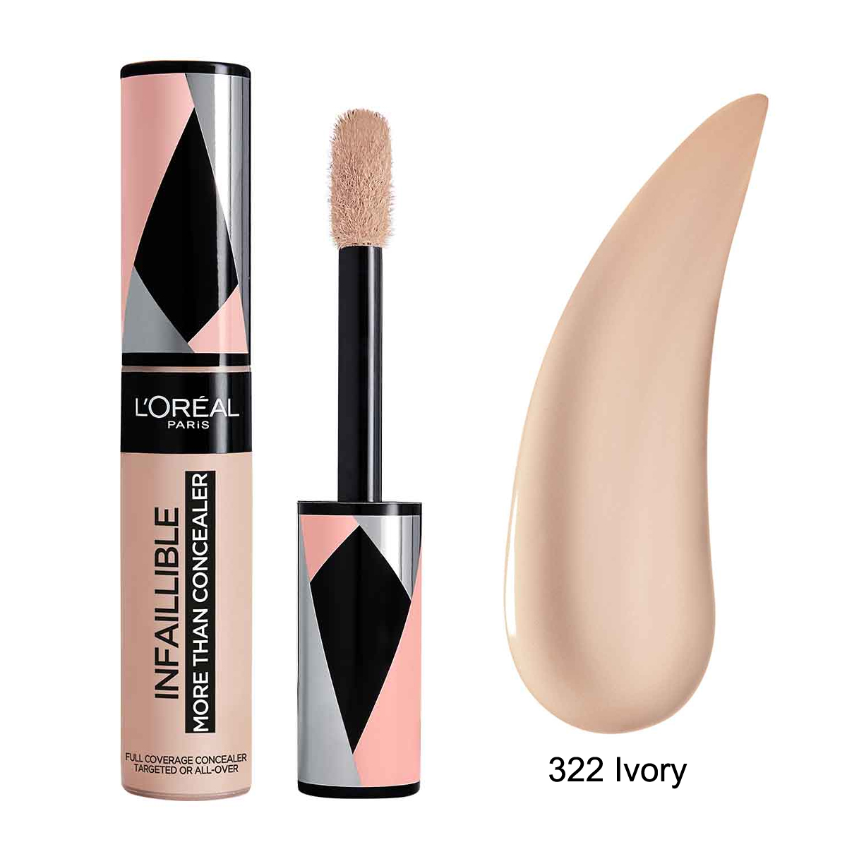 L'Oréal Infaillible More Than Concealer Tüm Yüz İçin Kapatıcı 322 Ivory