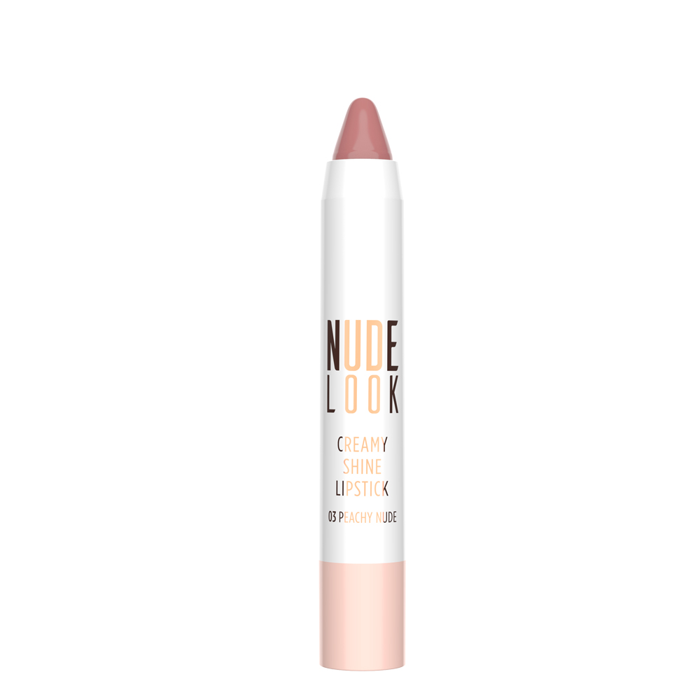 Golden Rose Nude Look Creamy Shine Lipstick Kremsi Parlak Ruj 03 Peachy Nude