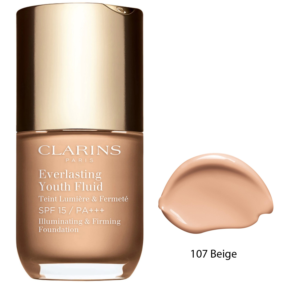 Clarins Everlasting Youth Fluid Fondöten SPF15 30 ml 107 Beige