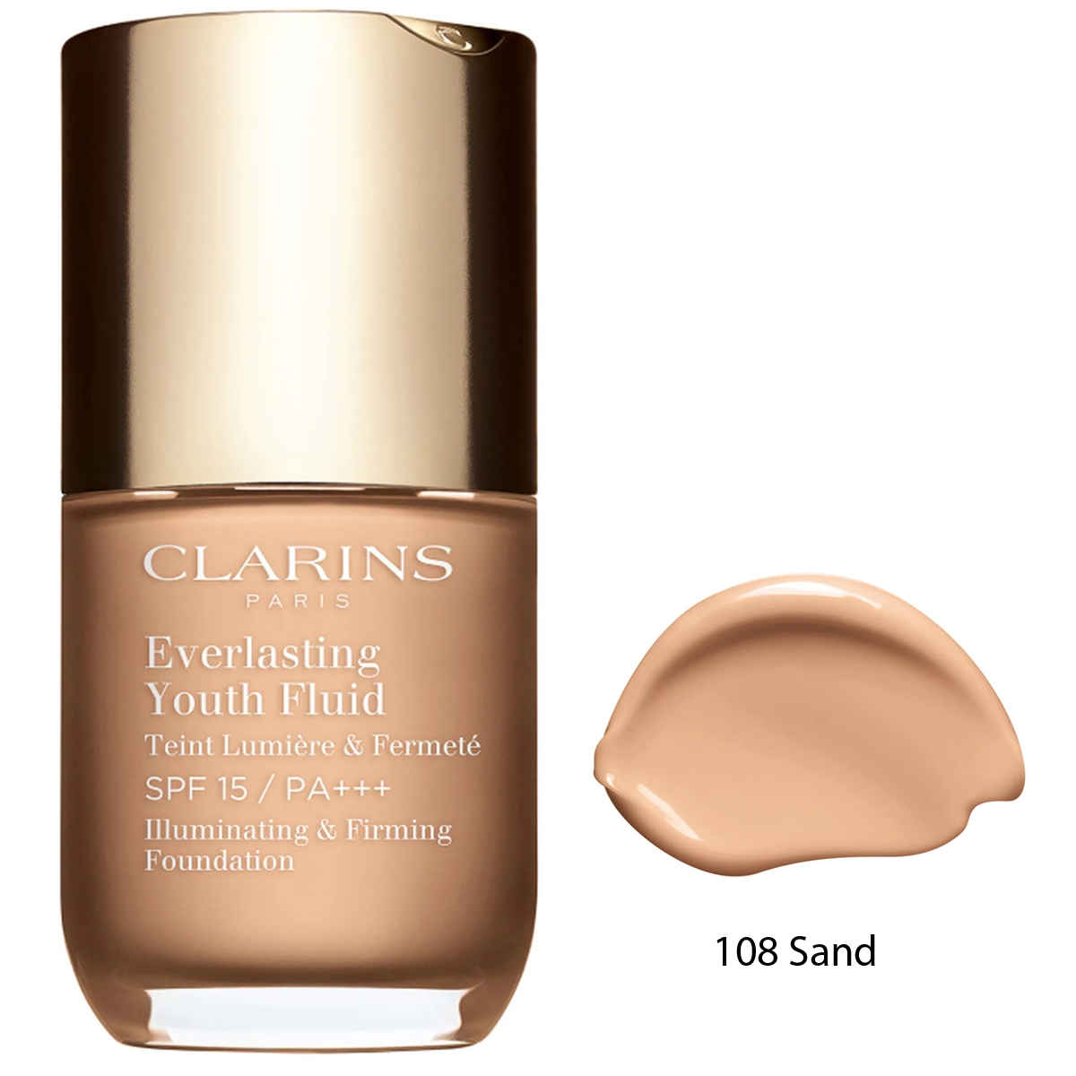 Clarins Everlasting Youth Fluid Fondöten SPF15 30 ml 108 Sand